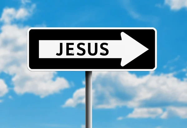 Jesus One way — Stock Photo, Image