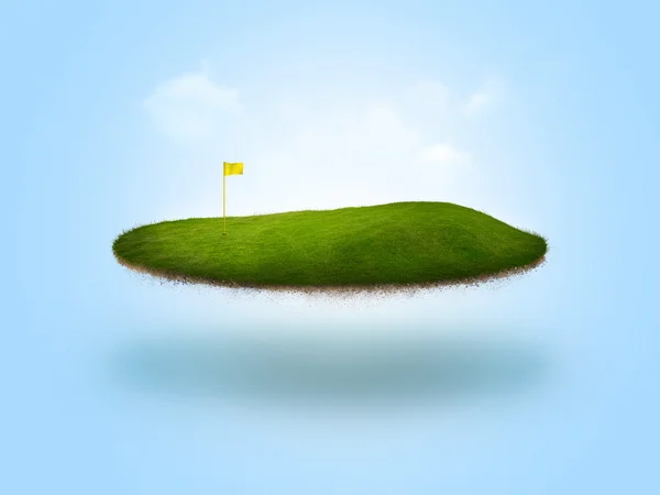 Drijvende golf groen — Stockfoto