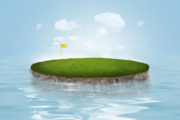 Vatten golf grön — Stockfoto