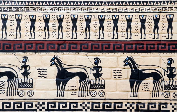 Malování textury pro starověké Řecko Royalty Free Stock Obrázky