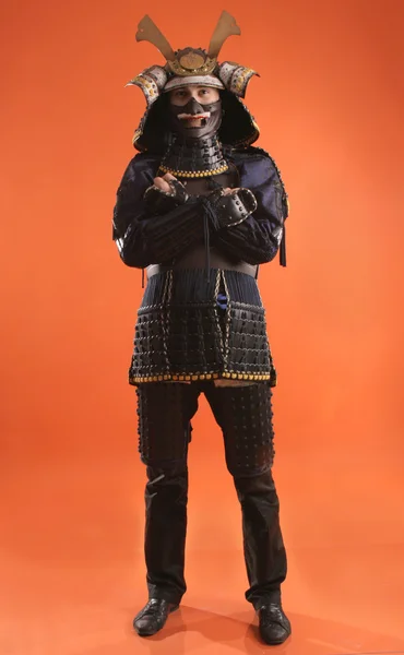 Samurai kostym Royaltyfria Stockfoton