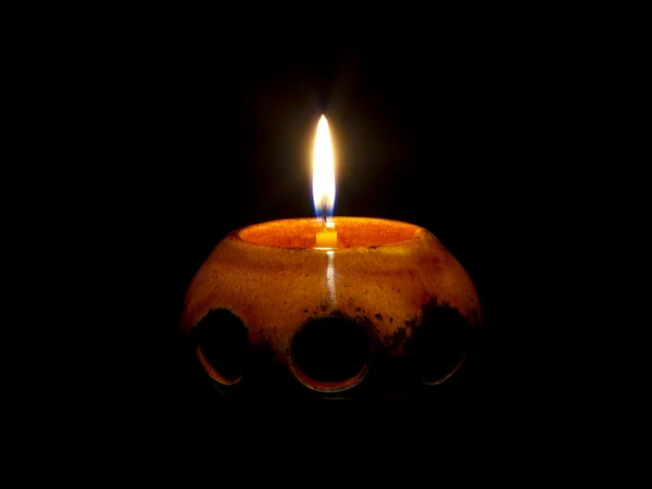 Κερί φως λαμπτήρα — Φωτογραφία Αρχείου
