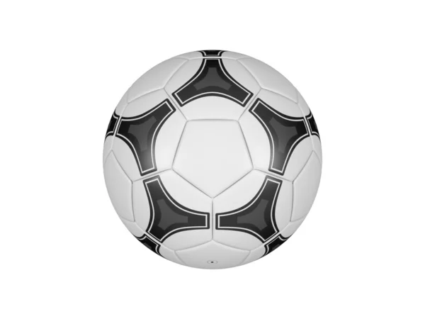 Μπάλα ποδοσφαίρου απομονωμένη σε λευκό φόντο — Φωτογραφία Αρχείου