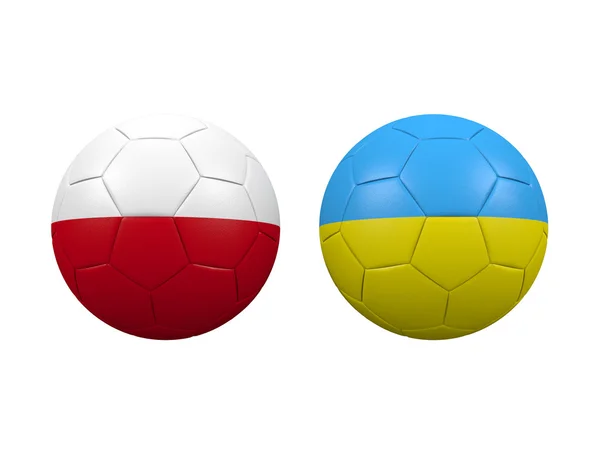 Palloni da calcio Euro 2012 — Foto Stock