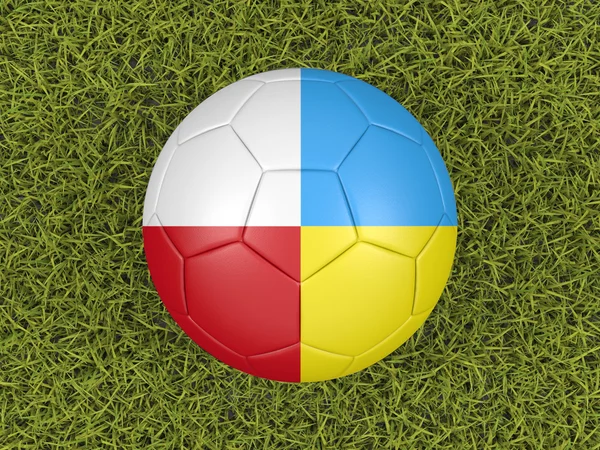 EURO 2012 balón de fútbol — Foto de Stock