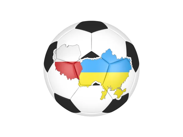 Euro 2012 soccer ball — Stock Photo, Image