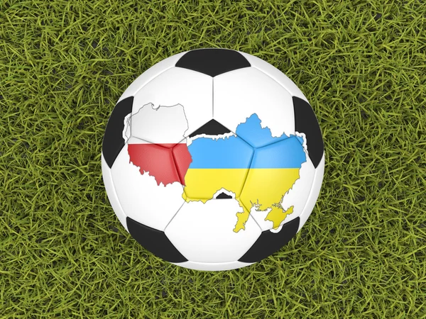 Euro 2012 soccer ball — Stock Photo, Image