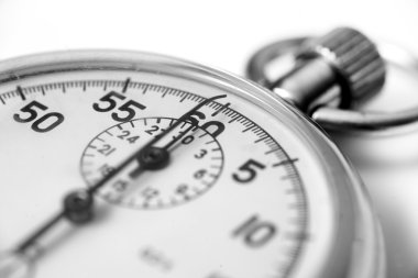 Old stopwatch close up clipart