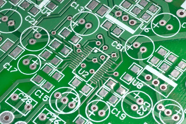 Placa de circuito impreso electrónico —  Fotos de Stock