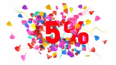 5 percent off clipart