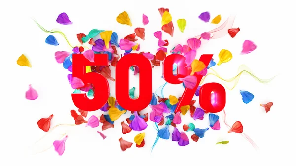 50 percent off — Stock Photo, Image