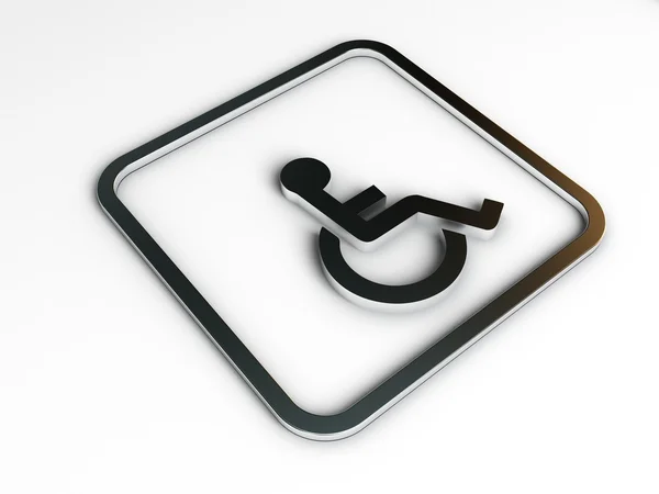 Disable restroom sign — Stock Photo, Image