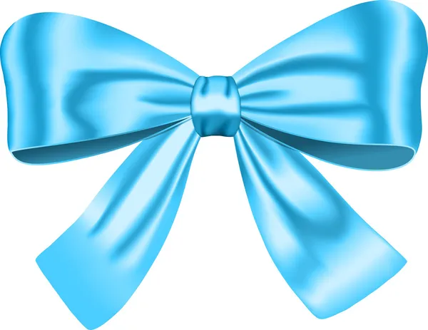 Arc cadeau bleu — Image vectorielle