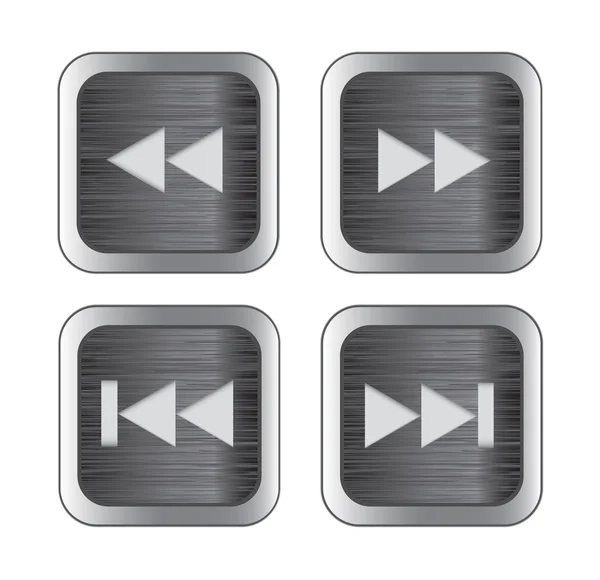 Icônes de contrôle multimédia — Image vectorielle