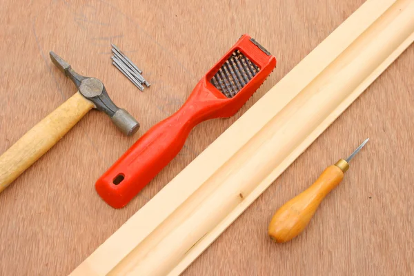 Woodworking tools. — Zdjęcie stockowe