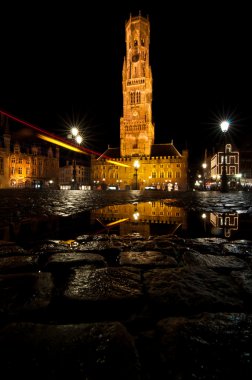 Bruges canals clipart