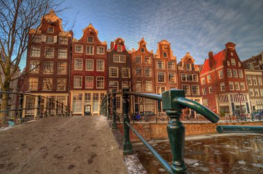 Singel Canal Amsterdam clipart