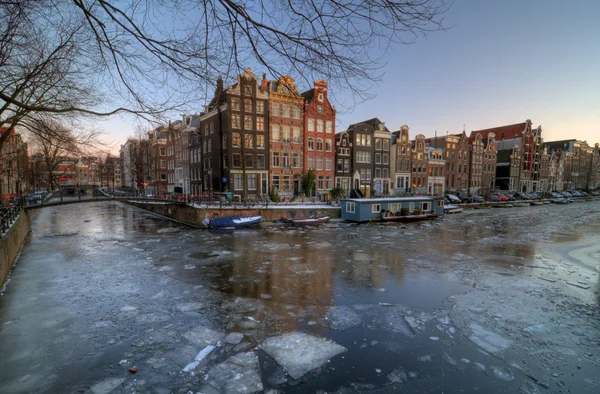 Amsterdam vinter 2012 — Stockfoto