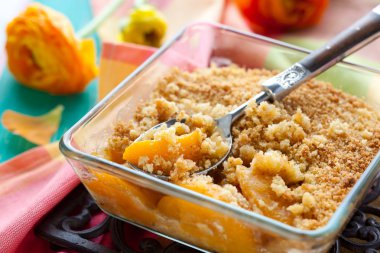 Peach crumble clipart