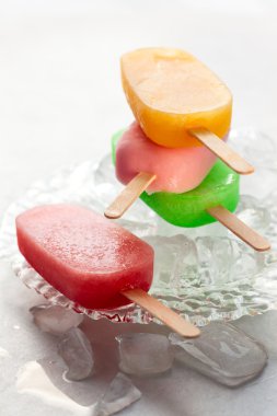 Assorted popsicles clipart