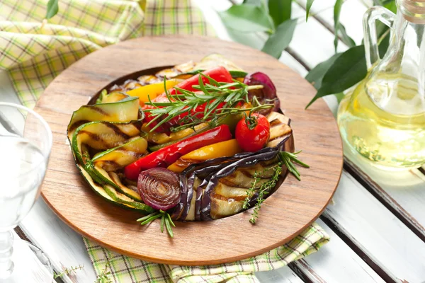 Grillezett zöldségekkel — Stock Fotó