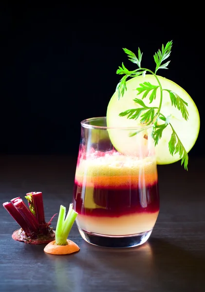 Fruit vegetable juice — Stock Photo, Image