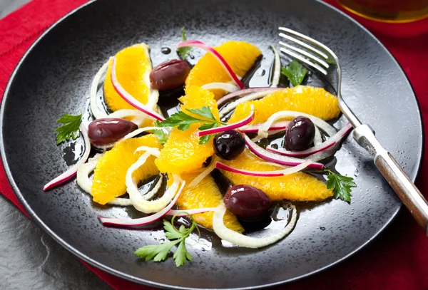 Turuncu ve rezene salatası — Stok fotoğraf