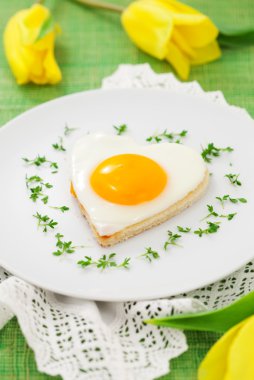 Fried eggs clipart