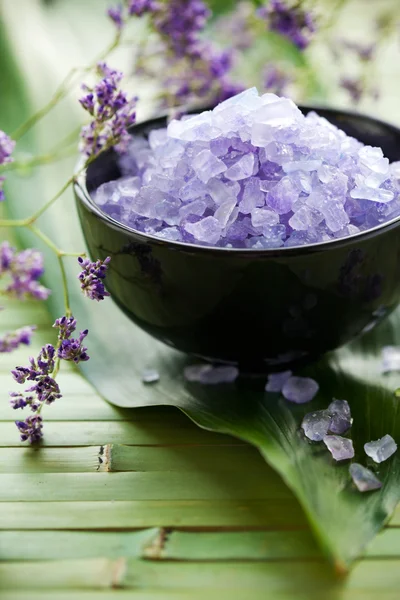 Lavender Spa Salt — Stock Photo, Image