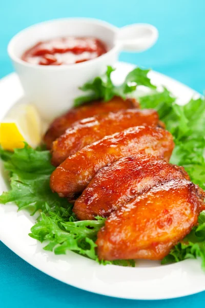 Spicy chicken wings — Stock Photo, Image