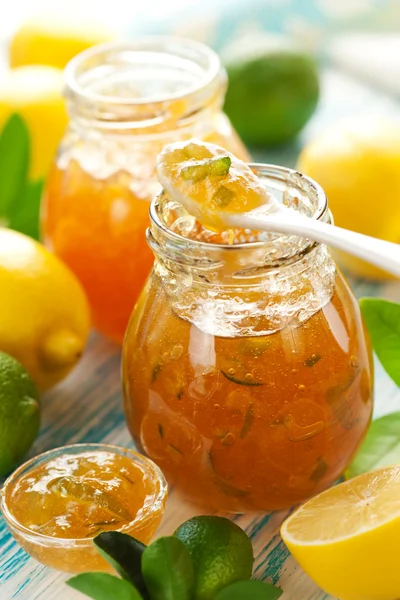 Citron och lime marmelad — Stockfoto
