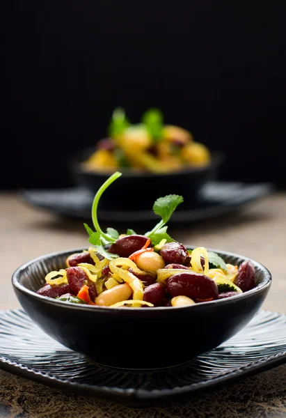 Salada de feijão — Fotografia de Stock