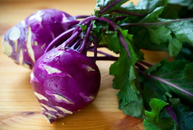 Purple kohlrabies clipart