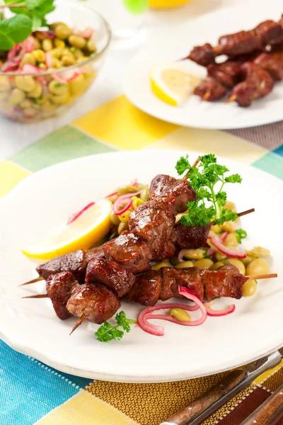 Kebabs de cordeiro — Fotografia de Stock