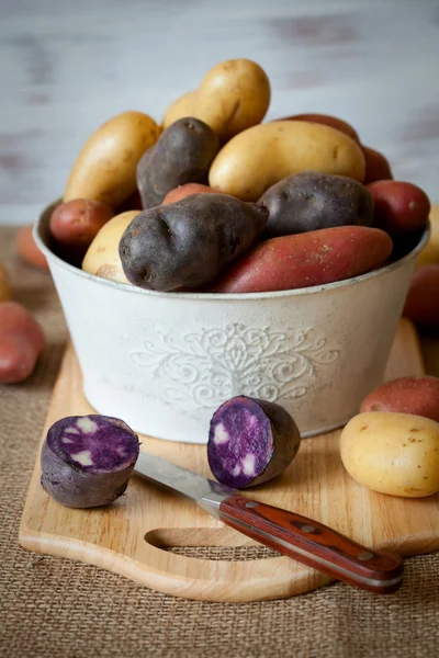 Batatas novas sortidas — Fotografia de Stock