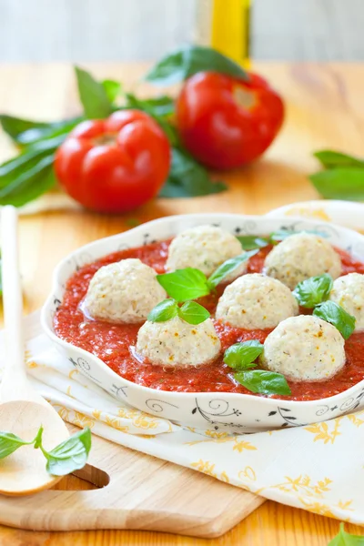 Steamed chicken meatballs — Stock Photo, Image