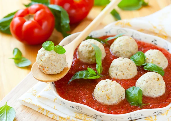 Steamed chicken meatballs — Stock Photo, Image