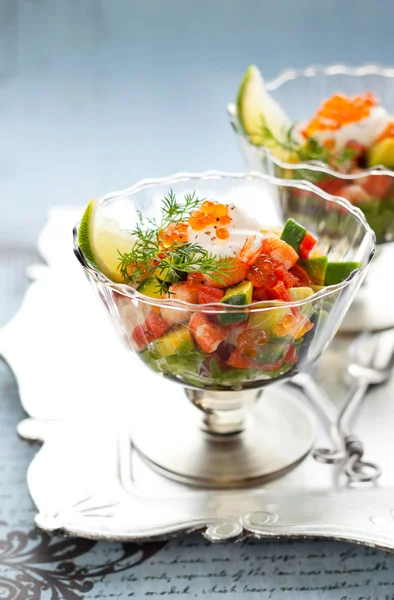 Deliciosa salada de cocktail — Fotografia de Stock