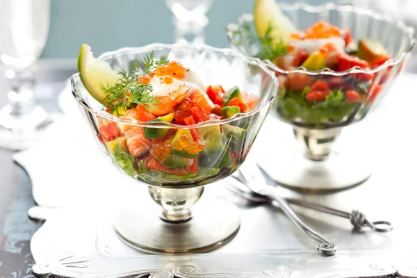 Deliciosa salada de cocktail — Fotografia de Stock