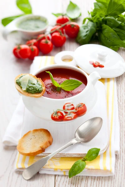 Zupa pomidorowa — Zdjęcie stockowe