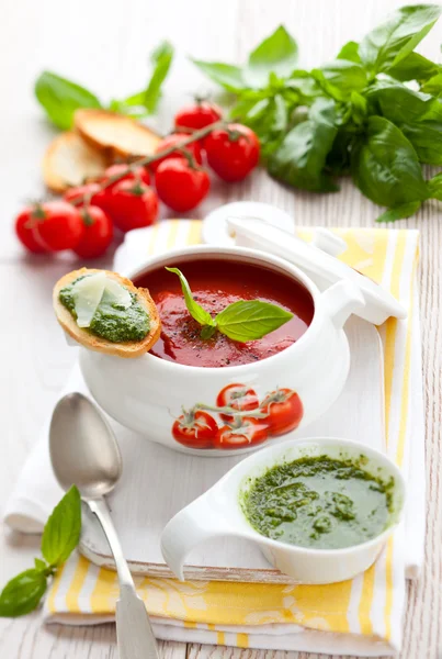 Sopa de tomate — Fotografia de Stock