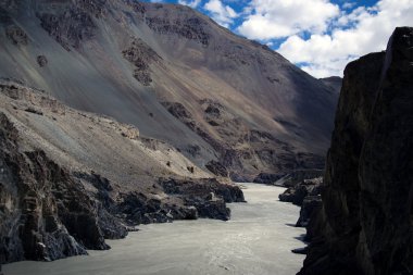 Himalayan river landscape clipart