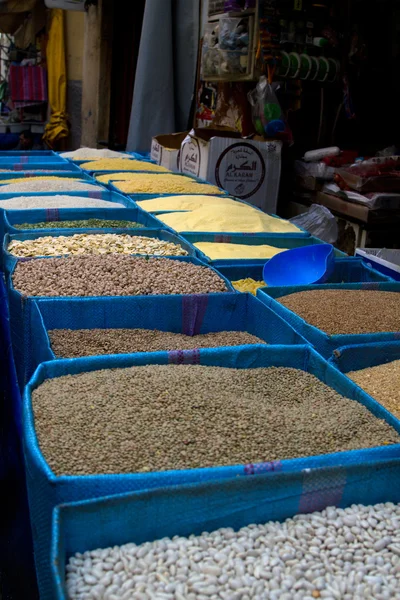Negozio di spezie a Fez, Marocco — Foto Stock