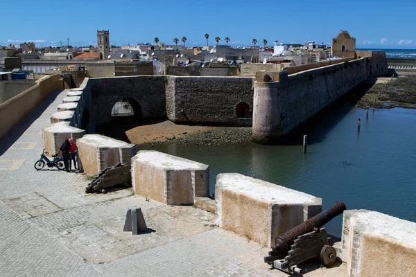 Muro de defensa de El jadida, Marruecos Imagen de archivo