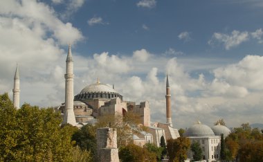 Hagia Sofia in Istanbul - view from top clipart