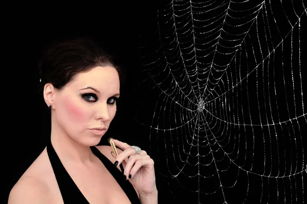 Spider woman — Stock Photo, Image