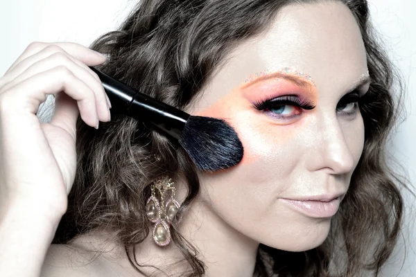 Kraften i makeup — Stockfoto