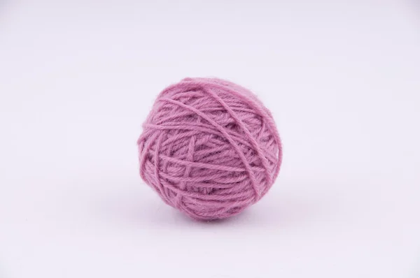 stock image A ball of yarn for knitting on a white background