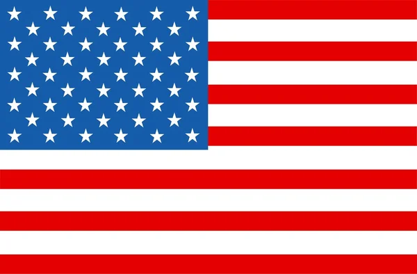Estrelas e listras da bandeira americana — Vetor de Stock