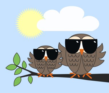 Cool owls clipart